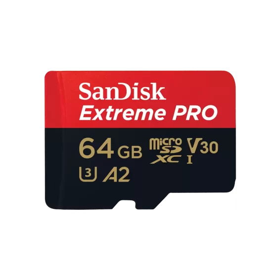 SanDisk Extreme Pro A2 microSDXC 4K – 64 GB